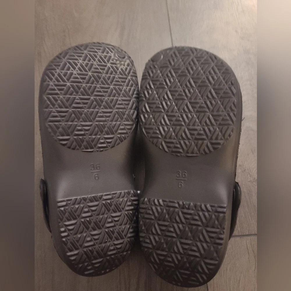 BOBS Skechers Youth Black Crocs Shoes Back Strap - Picture 5 of 5